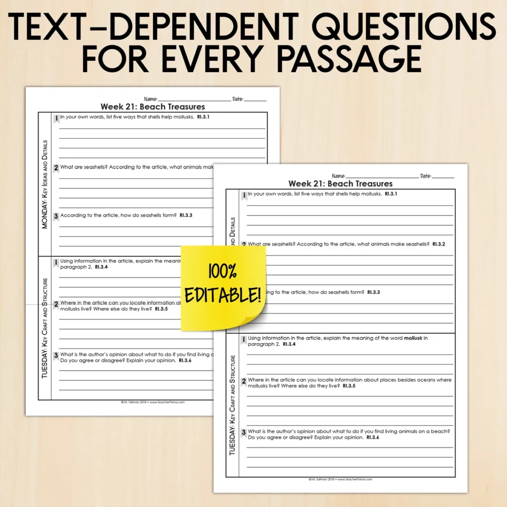 3rd Grade Reading Comprehension Passages [Nonfiction & Fiction] — Image 4