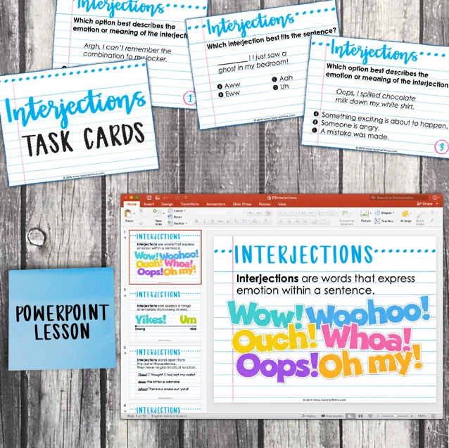 5th Grade Grammar Unit: Interjections — Image 3