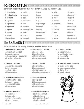 Greek and Latin Roots Morphology Vocabulary Worksheets Assessments — Image 4
