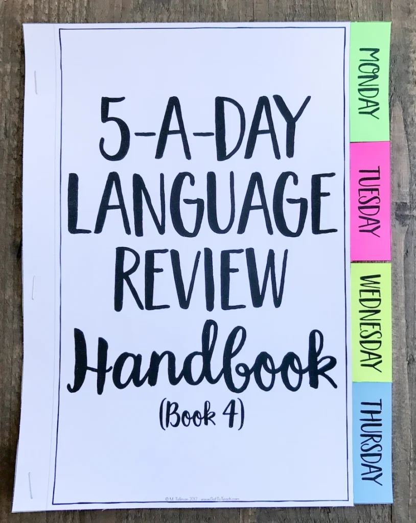 4th Grade Daily GRAMMAR Language Spiral Review Morning Work [Editable] Test Prep — Image 2