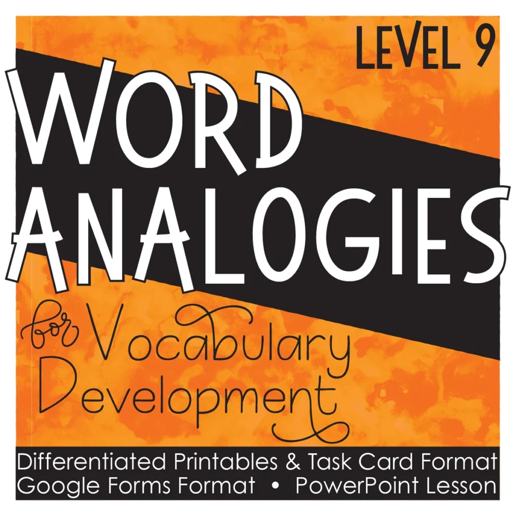 Analogies Grade 9