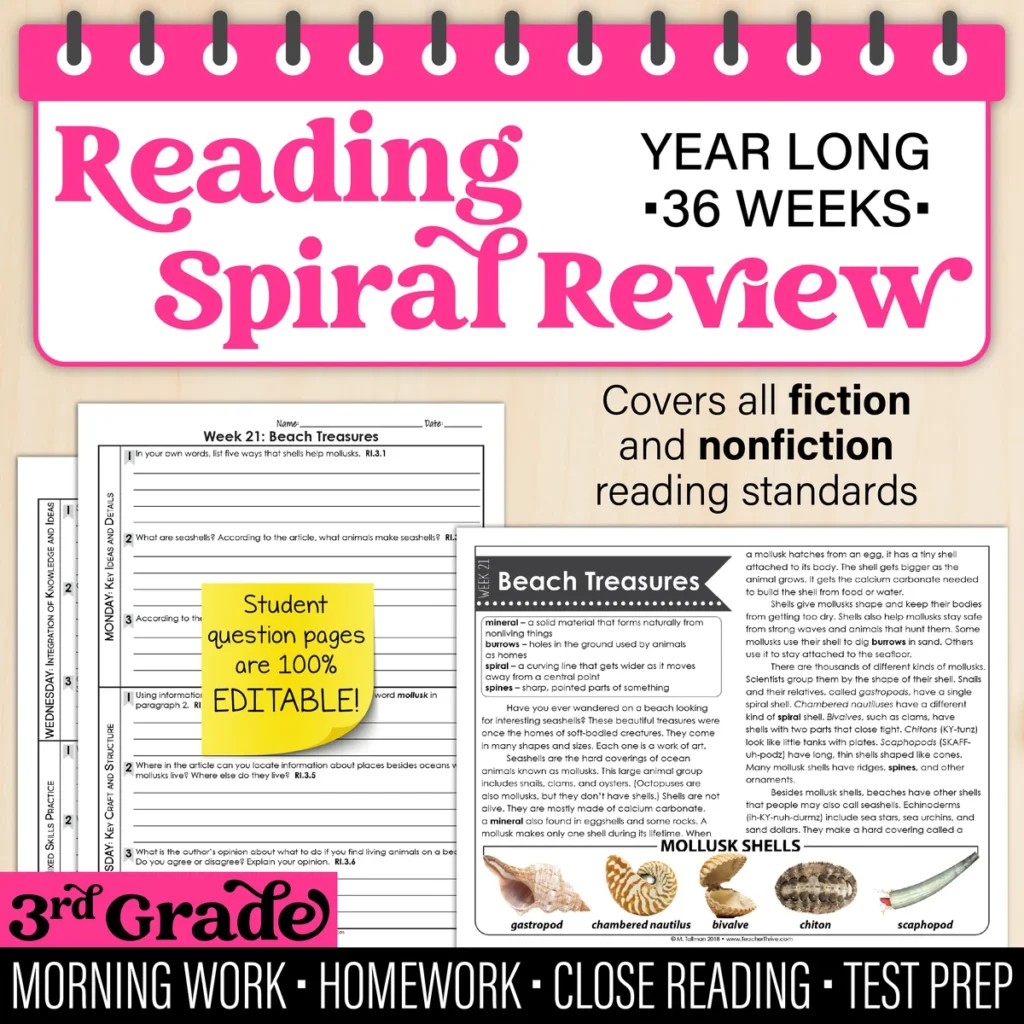 3rd Grade Reading Comprehension Passages [Nonfiction & Fiction]