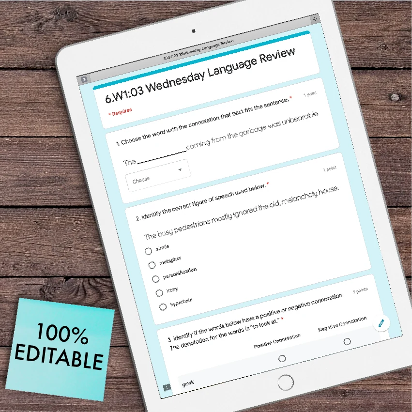 6th Grade Language Spiral Review [DIGITAL] — Image 4