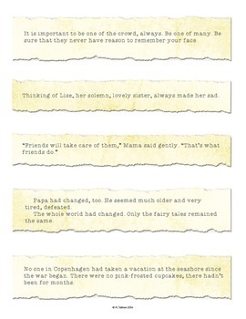 "Book Bits": a Fun Pre-reading Activity for Number the Stars — Image 3