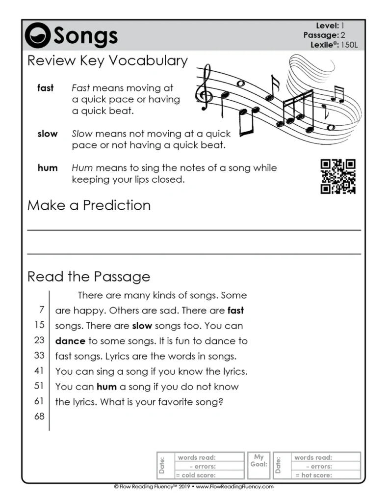 Reading Fluency and Reading Comprehension Level 1 (150L-250L) — Image 4