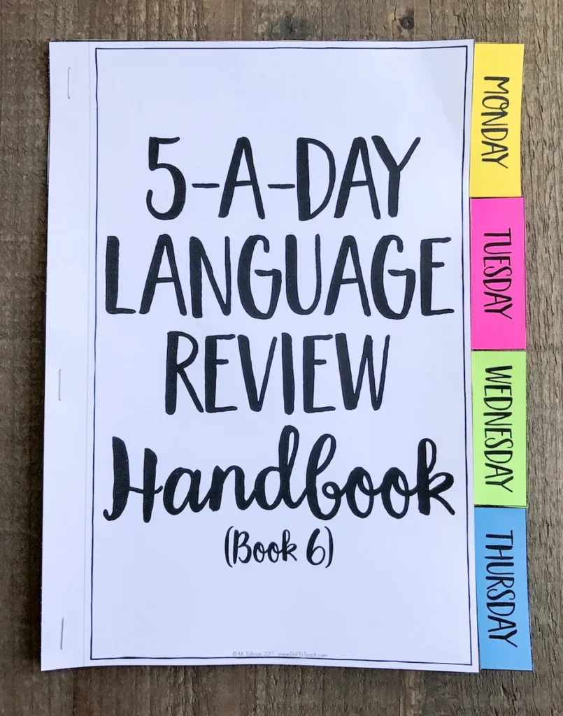 6th Grade Daily GRAMMAR Language Spiral Review Morning Work [Editable] Test Prep — Image 2