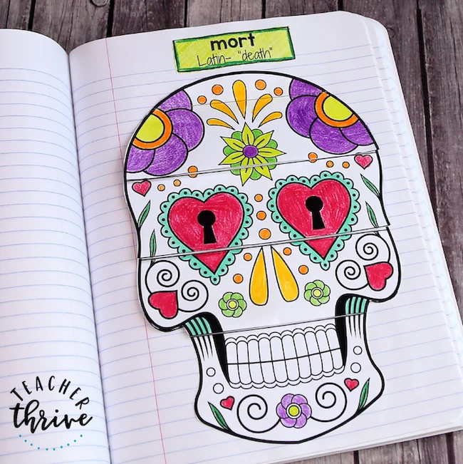 Greek and Latin Roots Morphology: Interactive Vocabulary Notebook {Mort}