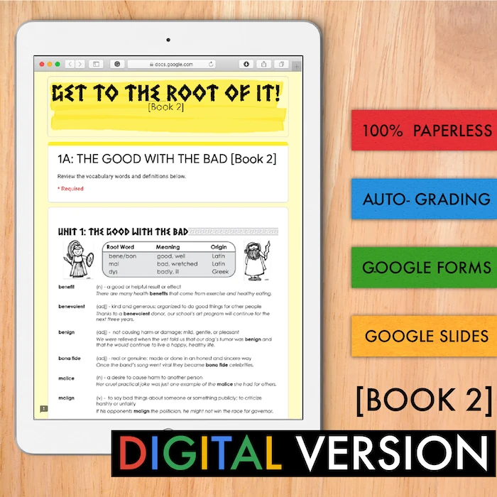 Greek and Latin Roots Morphology [Book 2] [DIGITAL]