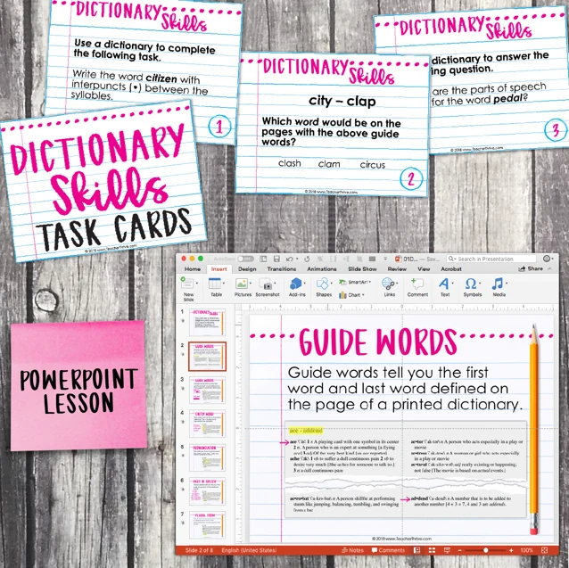 3rd Grade Grammar Unit: Dictionary Skills — Image 3