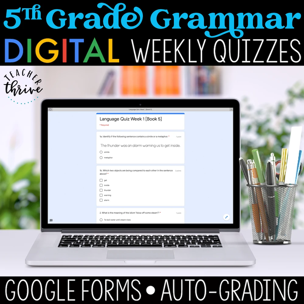 5th Grade Language Assessments [DIGITAL]
