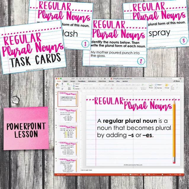 3rd Grade Grammar Unit: Regular Plural Nouns — Image 3