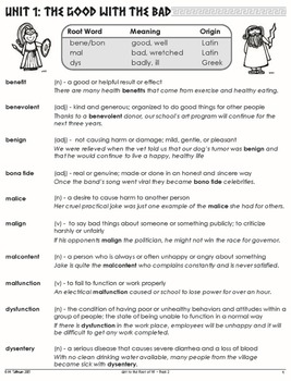 Greek and Latin Roots Morphology Vocabulary Worksheets Assessments [Book 2] — Image 2