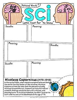 Greek and Latin Roots Sketch Notes Morphology: Book 1 — Image 3