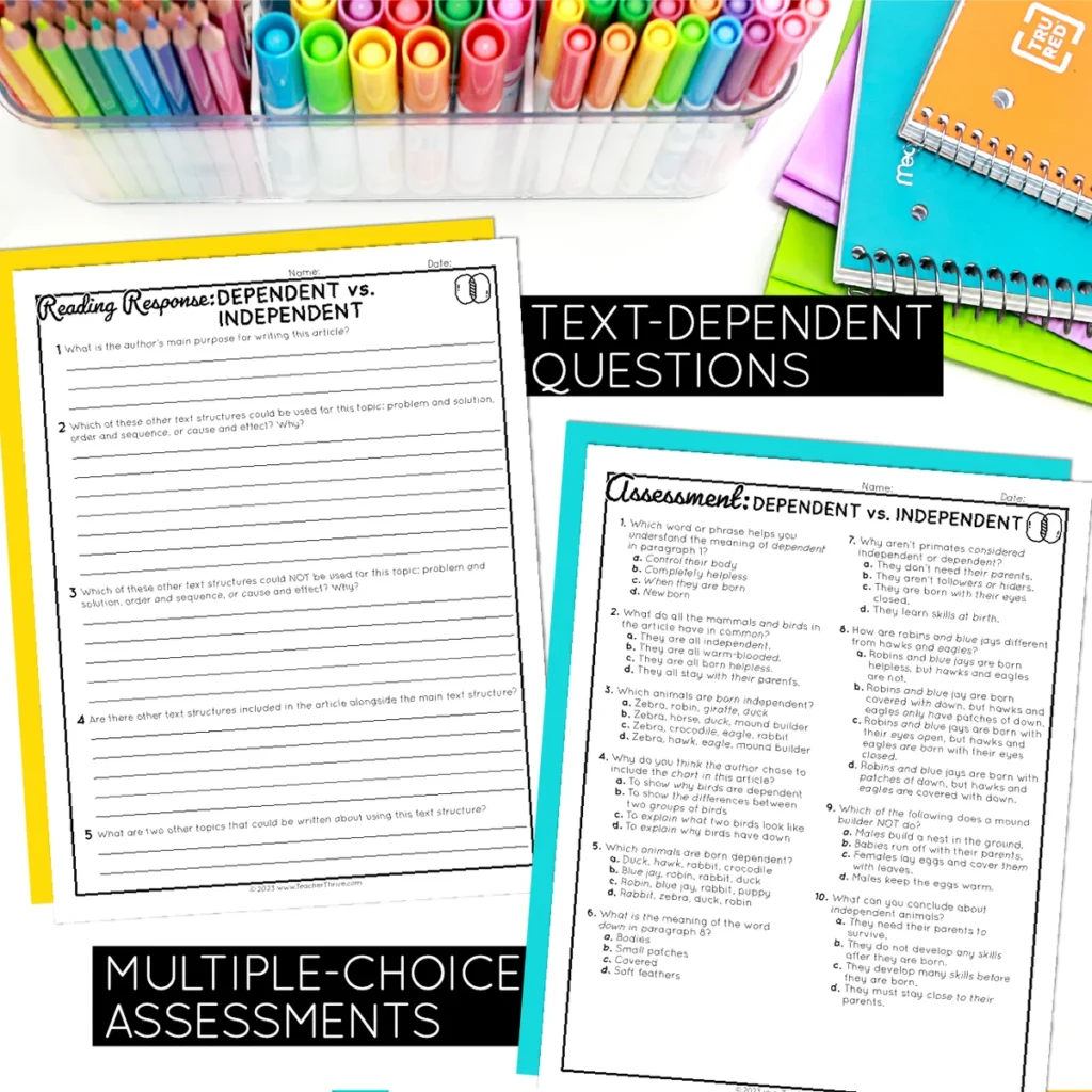 3rd Grade Compare and Contrast Nonfiction Text Reading Comprehension Passages — Image 4
