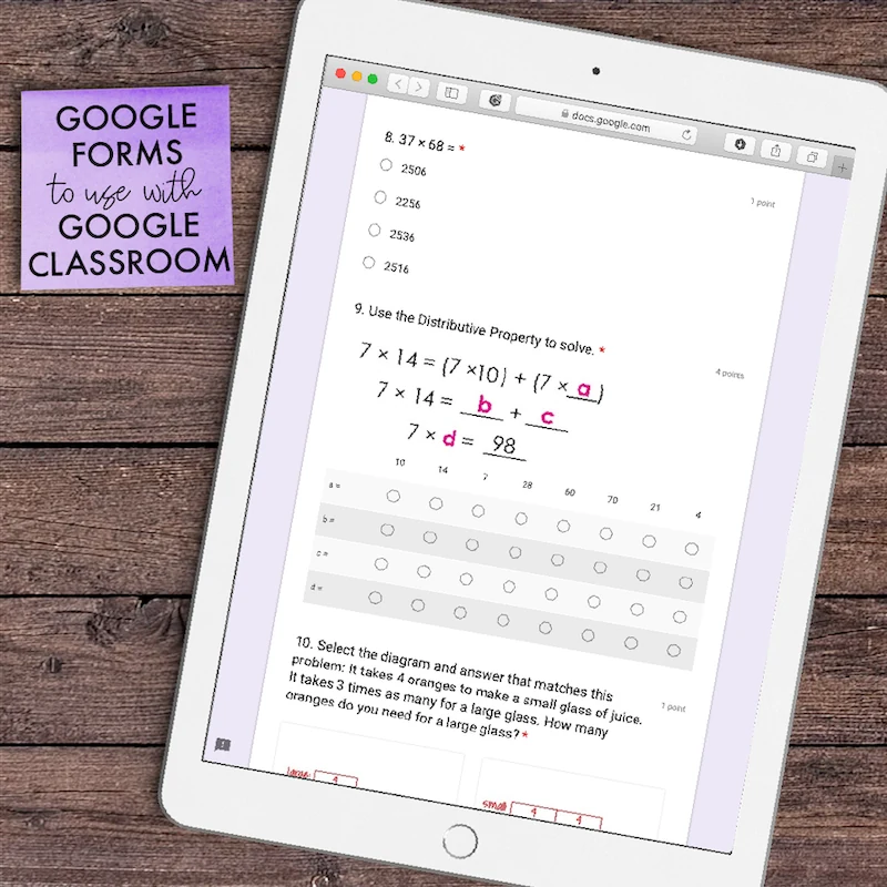 4th Grade Weekly Math Assessments [DIGITAL] — Image 3