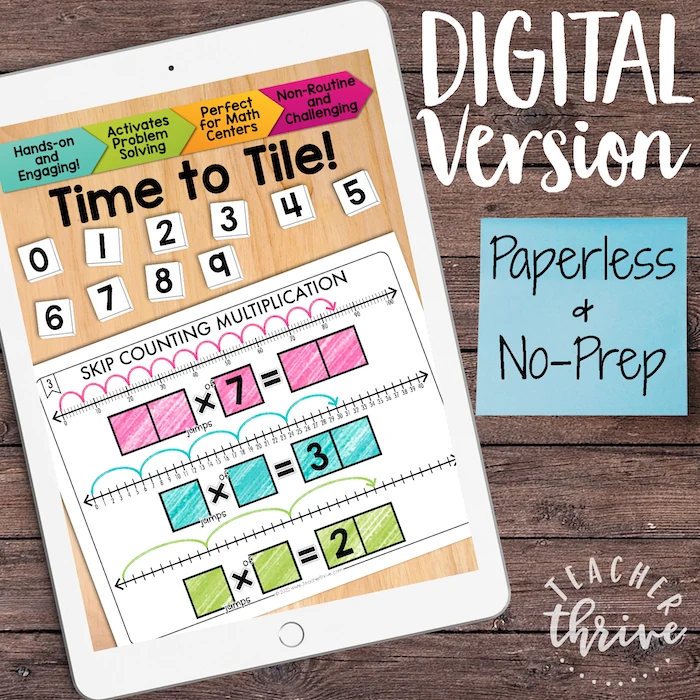 Skip Counting Multiplication Facts Math Center Math Tiles — Image 3