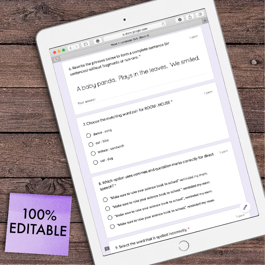 4th Grade Language Assessments [DIGITAL] — Image 4