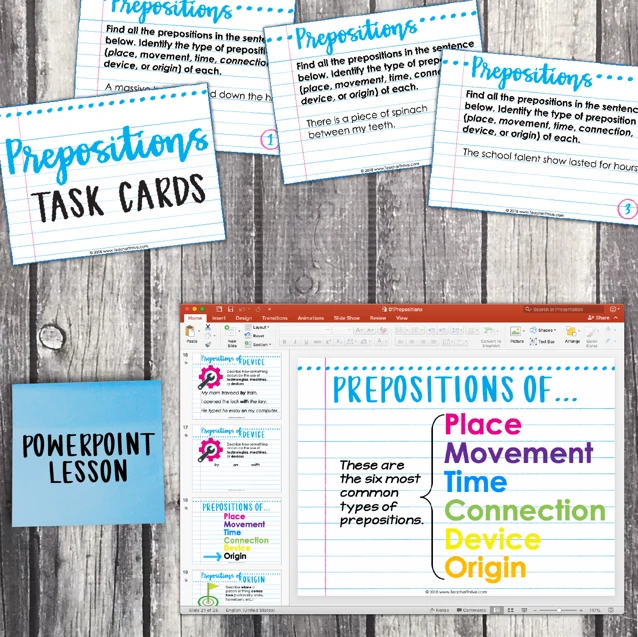 5th Grade Grammar Unit: Prepositions — Image 3