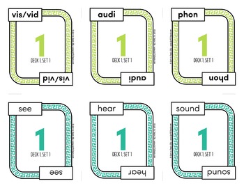 Greek and Latin Roots Card Game Morphology — Image 3