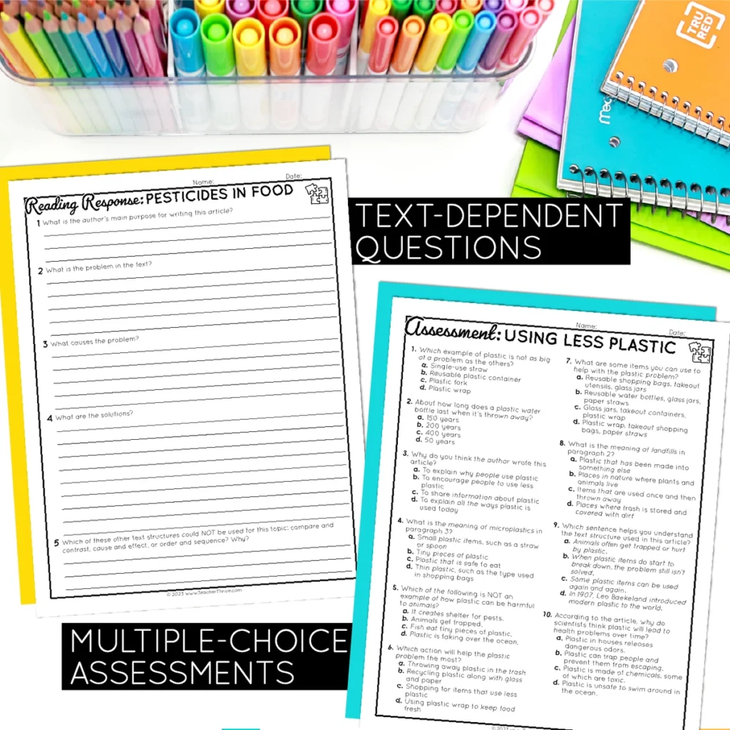 4th Grade Problem and Solution Nonfiction Text Reading Comprehension Passages — Image 4