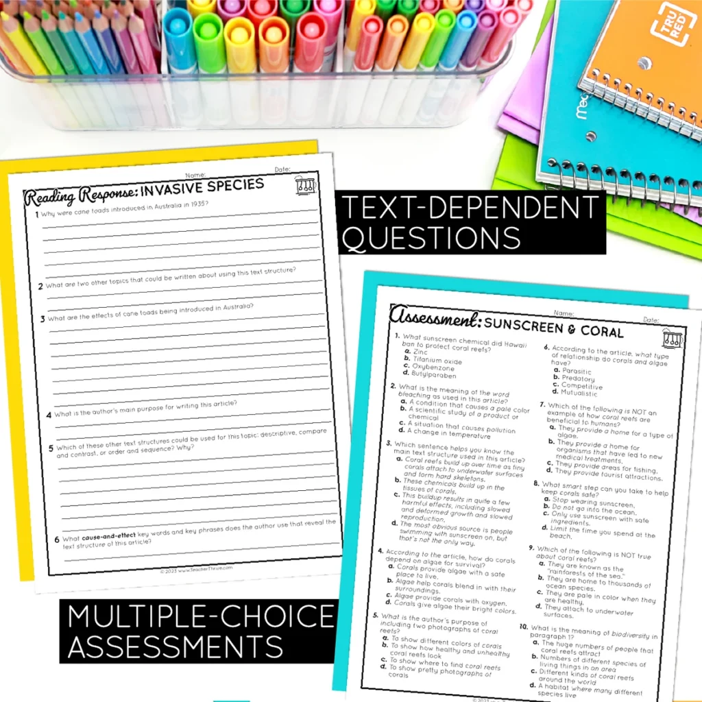 5th Grade Cause and Effect Nonfiction Text Structure Reading Comprehension — Image 4